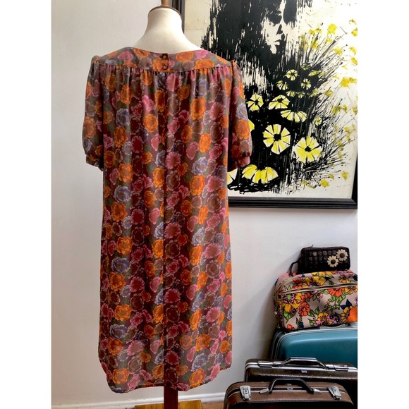 Sheer Floral Vintage Dress - Picture 6 of 7